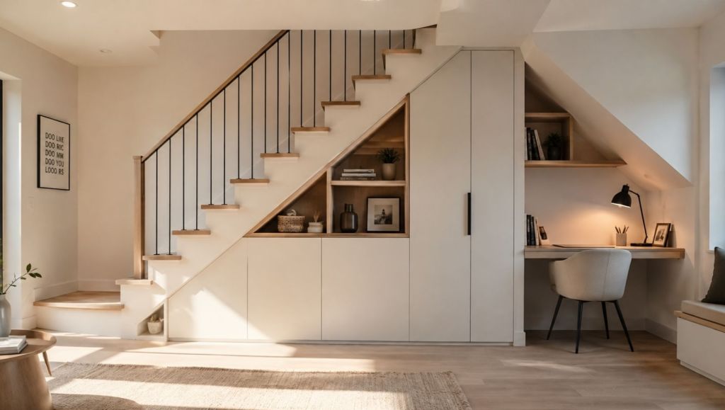 Aménagement sur mesure sous escalier