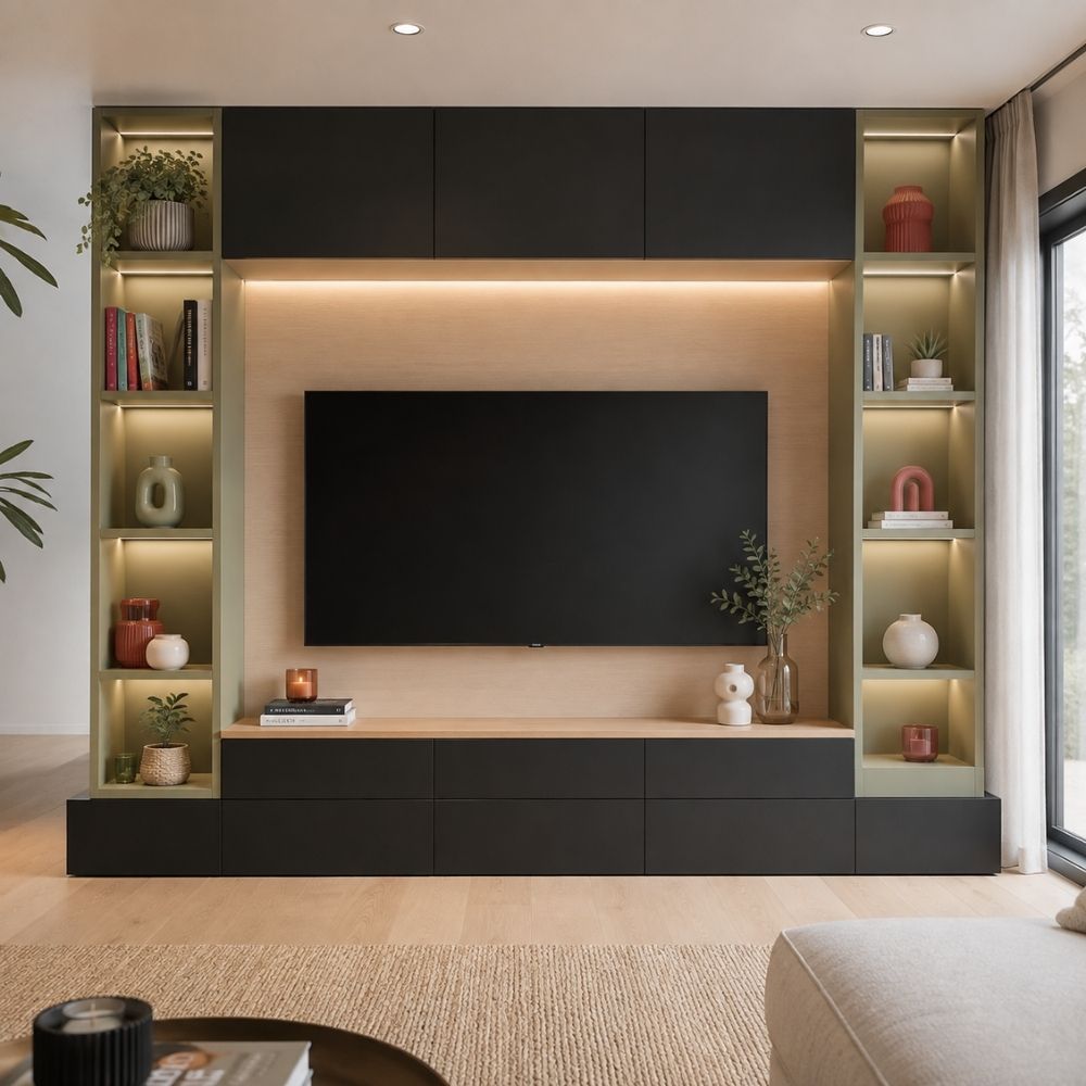 Meuble télé avec niches